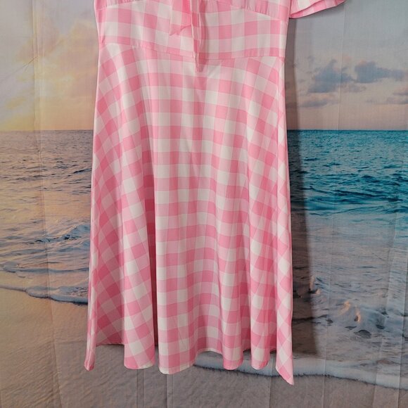 Pink Gingham Dress ~ Large - Picture 3 of 3